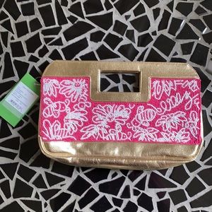 Lilly Pulitzer Hotty Pink “Buzzworthy Clutch”  NWT